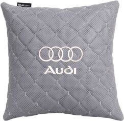 Акція на Подушка EVAtech ECO 30 х 30 см Audi Сіра з сірою ниткою від Rozetka