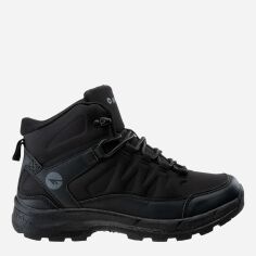 Акція на Підліткові демісезонні черевики для хлопчика Hi-Tec Selven Mid Teen-Black 36 23 см Чорні від Rozetka