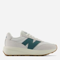 Акція на Чоловічі кросівки New Balance 370 U370CC 45 (11US) 29 см Біло-зелені від Rozetka