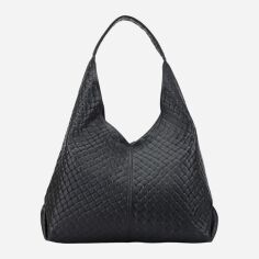 Акція на Сумка хобо жіноча з натуральної шкіри велика Regina Notte Shopper 3948 Чорна від Rozetka