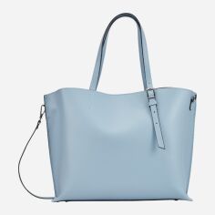 Акція на Сумка шопер жіноча з натуральної шкіри Regina Notte Shopper 02811_L Блакитна від Rozetka