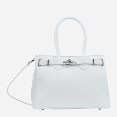 Акція на Сумка шопер жіноча з натуральної шкіри Regina Notte Tote 3907 Біла від Rozetka