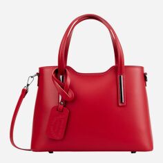 Акція на Сумка шопер жіноча з натуральної шкіри Regina Notte Tote 8066_S Червона від Rozetka