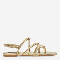 Акція на Жіночі босоніжки Nine West 123AL1737 39 25.5 см Золотисті від Rozetka