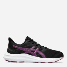 Акція на Підліткові кросівки для дівчаток ASICS Jolt 4 Gs 1014A300-007 39 (6US) Чорний/Фіолетовий від Rozetka