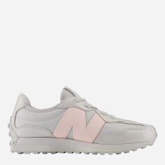 Акція на Дитячі кросівки для дівчинки New Balance 327 PH327WP 28 (10.5US) Сірий/Рожевий від Rozetka