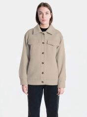 Акція на Пальто осіннє коротке жіноче Arber Jacket Shirt W1 W08.03.16.331 46 Бежеве від Rozetka