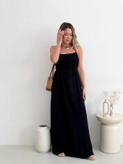 Акція на Сарафан жіночий ARTKNIT Гера One Size Чорний від Rozetka