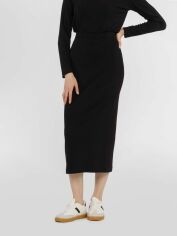 Акція на Спідниця міді осіння пряма жіноча Arber Skirt Knitted W23.09.02.435 42 Чорна від Rozetka