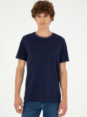 Акція на Футболка бавовняна довга чоловіча U.S. Polo Assn G081SZ011-000-2006751 2XL Темно-синя від Rozetka