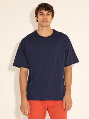 Акція на Футболка бавовняна довга чоловіча U.S. Polo Assn G081SZ011-000-1877387 M Темно-синя з принтом від Rozetka
