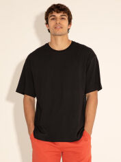 Акція на Футболка бавовняна довга чоловіча U.S. Polo Assn G081SZ011-000-1877387 M Чорна з принтом від Rozetka