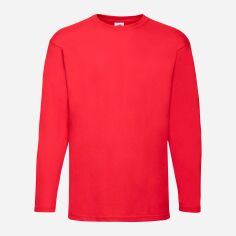 Акція на Лонгслів довгий чоловічий Fruit of the loom Valueweight 061038040 3XL Червоний від Rozetka