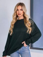 Акція на Джемпер жіночий ISSA PLUS 15044 S Зелений від Rozetka