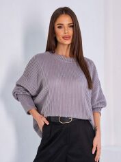 Акція на Джемпер жіночий ISSA PLUS 15044 S Сірий від Rozetka