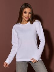 Акція на Світшот на флісі жіночий ISSA PLUS 14892 XL Білий від Rozetka
