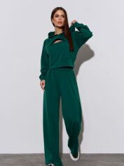Акція на Костюм жіночий ISSA PLUS 14462 XL Темно-зелений від Rozetka