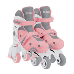 Акція на Роликовые коньки 2в1 30-33 до 60 кг 5+ Globber 783-210 пастельно-розовые від Podushka