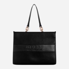Акція на Сумка шопер жіноча Guess 524494372 Чорна від Rozetka