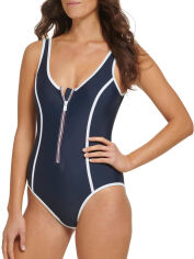 Акція на Суцільний купальник жіночий Tommy Hilfiger 562562280 XS Синій від Rozetka