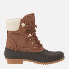 Акція на Жіночі зимові черевики високі Tommy Hilfiger 7800039 40 Коричневі від Rozetka