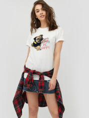 Акція на Футболка бавовняна довга жіноча YAPPI Boyfriend WW2378 XL Біла від Rozetka