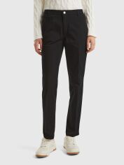 Акція на Штани жіночі United Colors of Benetton 4GD7DF061-700 40 Чорні від Rozetka