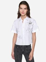 Акція на Блузка жіноча Karl Lagerfeld 660593767 XL Біла від Rozetka