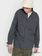 Акція на Сорочка бавовняна чоловіча Uniqlo 238143733 L Сіра картата від Rozetka
