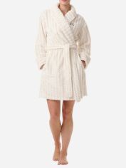 Акція на Халат жіночий теплий Tommy Hilfiger 192924584 L-XL Білий/Бежевий від Rozetka