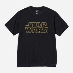 Акція на Футболка бавовняна довга чоловіча Uniqlo 688050703 XS Чорна від Rozetka