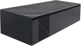 Акція на Тумба підвісна AQUA RODOS Manhattan антрацит матова зі стільницею Namibia Black 120 см від Rozetka