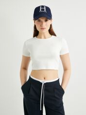 Акція на Топ жіночий Koton 4SAK50234EK000 2XL Білий від Rozetka