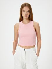 Акція на Топ жіночий Koton 4SAL30331IK274 XS Рожевий від Rozetka