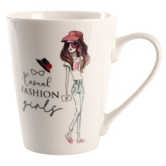 Акція на Чашка фарфоровая 300 мл Fashion Girl C Limited Edition B02-T3977C від Podushka