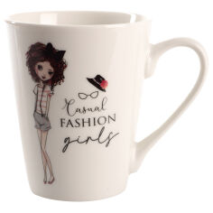 Акція на Чашка фарфоровая 300 мл Fashion Girl B Limited Edition B02-T3977B від Podushka