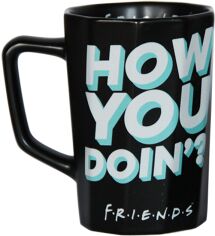Акція на Кухоль порцеляновий Warner Bros чорний Frappe Friends 370 мл від Rozetka