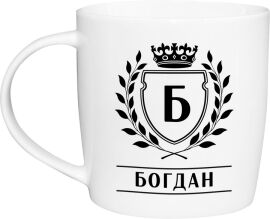 Акція на Фарфорова чашка Kvarta Богдан 360 мл в подарунковій коробці (2518) від Rozetka