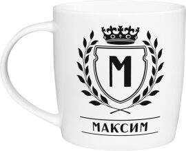 Акція на Фарфорова чашка Kvarta Максим 360 мл в подарунковій коробці (2511) від Rozetka