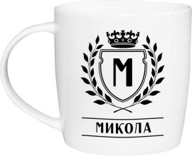Акція на Фарфорова чашка Kvarta Микола 360 мл в подарунковій коробці (2523) від Rozetka