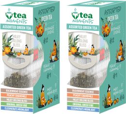 Акція на Набір чаю-асорті Tea Moments Assorted Green tea 5 смаків х 3 кадді-пакетика  х 2 шт від Rozetka
