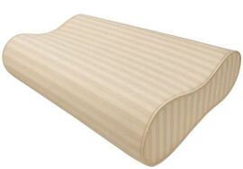 Акція на Наволочка U-Tek Memory Wawe L Ivory Beige Stripe Сатин Бежева в смужку 58х40х10.5 см від Rozetka