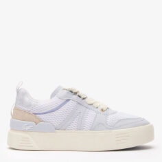 Акція на Жіночі кросівки Lacoste 746CFA0022-1T5 38 (T5) 24.3 см Білі з бузковим від Rozetka