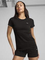 Акція на Футболка бавовняна жіноча Puma Ess Elevated Tee 68501601 L Black від Rozetka