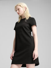 Акція на Плаття-футболка коротке літнє жіноче Puma Ess Elevated Bodycon Rib Dress 68502201 M Black від Rozetka