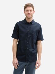 Акція на Сорочка літня чоловіча Tom Tailor 1045098-10668 XL Темно-синя від Rozetka