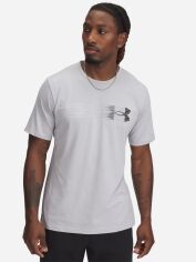 Акція на Футболка довга чоловіча Under Armour Ua M Lc Fly In Logo Ss 1390206-011 L Сіра від Rozetka