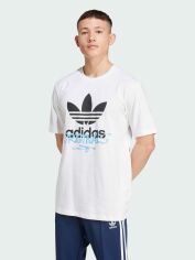 Акція на Футболка бавовняна чоловіча Adidas Originals Ts Street 1 IX6750 L Біла від Rozetka