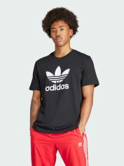 Акція на Футболка бавовняна чоловіча Adidas Originals Trefoil T-Shirt IU2364 XS Чорна від Rozetka