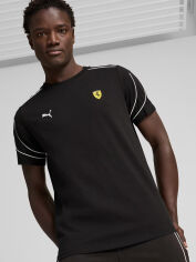 Акція на Футболка бавовняна довга чоловіча Puma Ferrari Race Mt7+ Tee 62704501 2XL Black від Rozetka